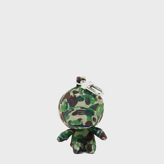 A Bathing Ape ABC Camo Baby Milo Plush Doll Key Chain L grün 92477 1