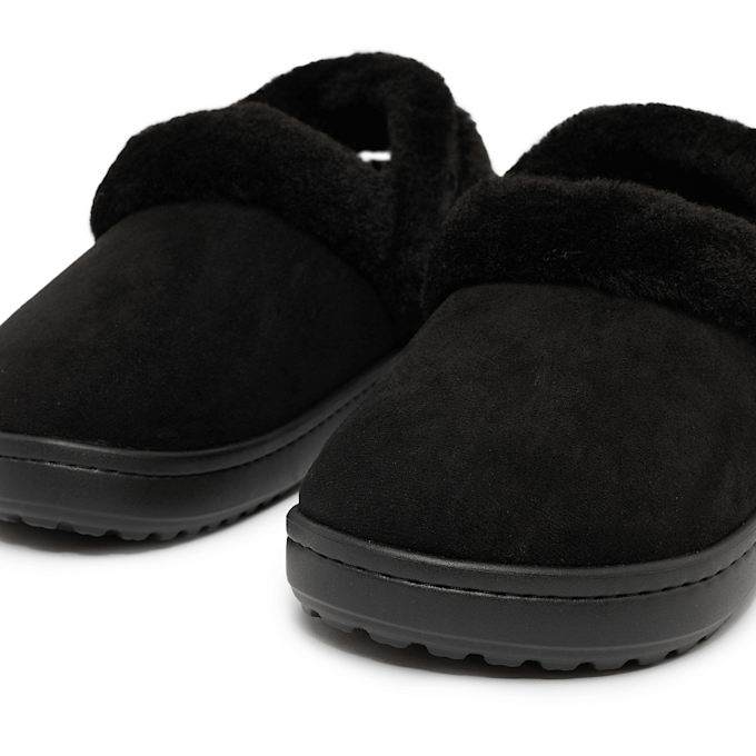 Crocs Wmns Classic Unfurgettable Suede Clog schwarz 92571 5
