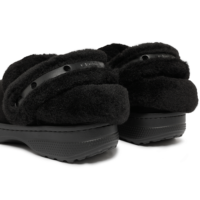 Crocs Wmns Classic Unfurgettable Suede Clog black 92571 6
