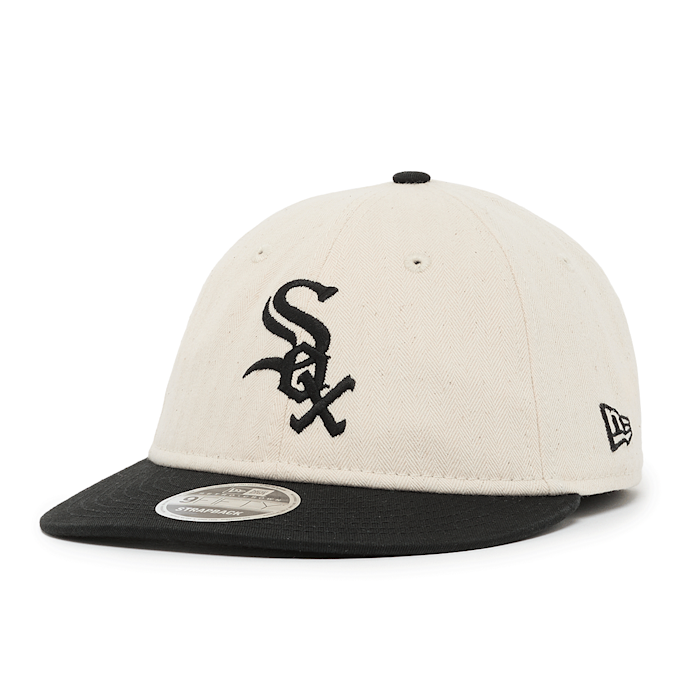 New Era Americana Herringbone 9Fifty Retro Crown Chicago White Sox black 92916 1