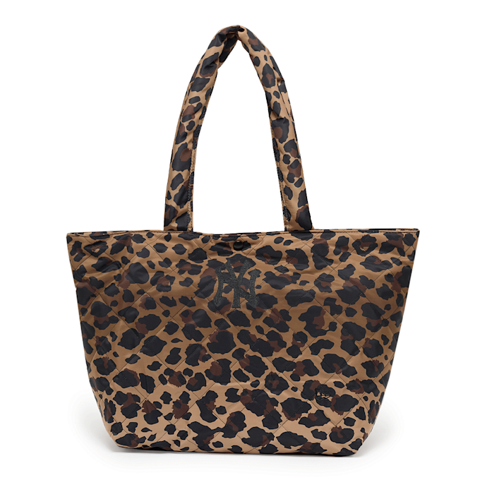 New Era Leopard Quilted Tote Bag brun 92947 1