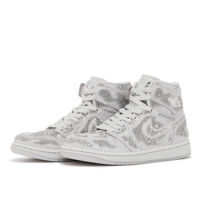 Jordan x Swarovski Air Jordan 1 Retro High OG "Vast Grey" grau 94287 1