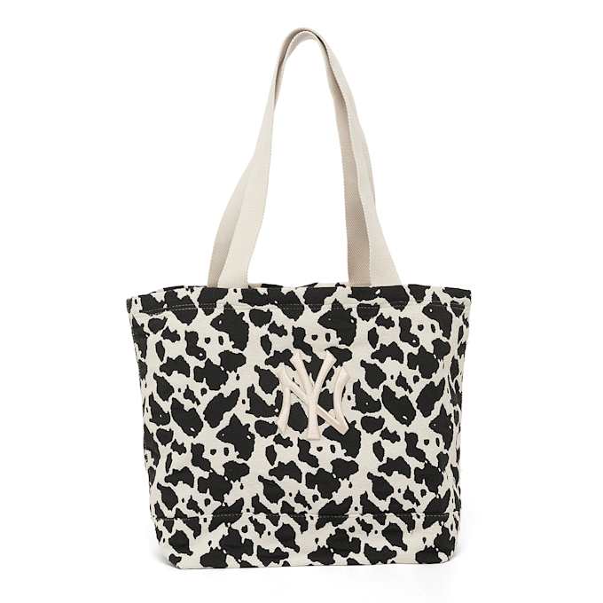 New Era Cow Jacquard Tote Bag New York Yankees beige 95240 1