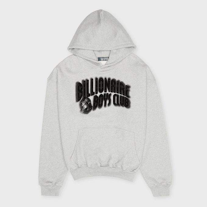 Billionaire Boys Club Distorted Arch Logo Oversized Popover Hood grau 95311 1