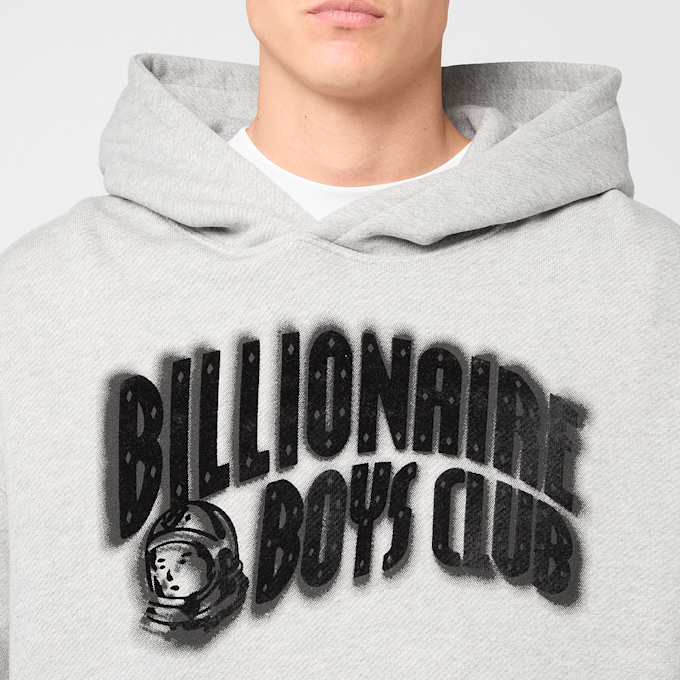 Billionaire Boys Club Distorted Arch Logo Oversized Popover Hood grau 95311 3