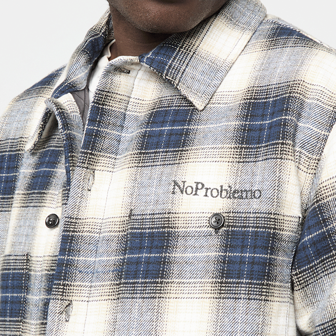 No Problemo Mino Problemo Checkered Overshirt blauw 95401 3