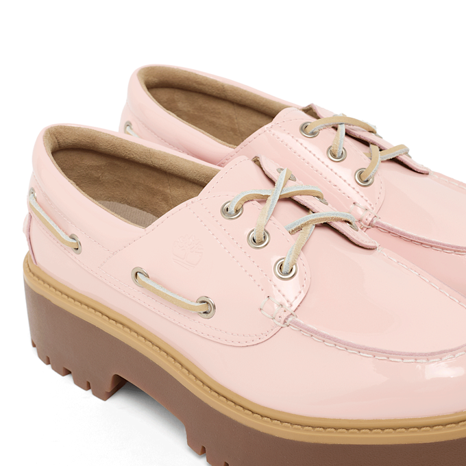 Timberland Wmns Stone Street Boat Shoe Patent Leather rosa 95843 6