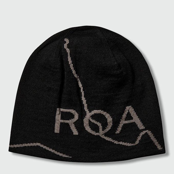 ROA Logo Wool Beanie schwarz 95906 1