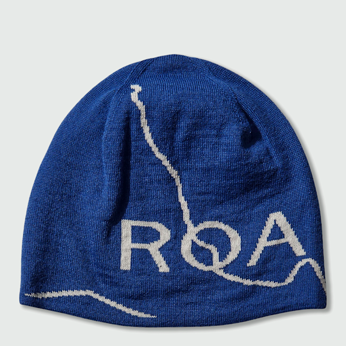 ROA&nbsp; Logo Wool Beanie bleu 95899 1