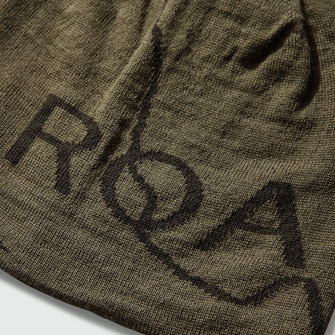 ROA Logo Wool Beanie groen 95903 3