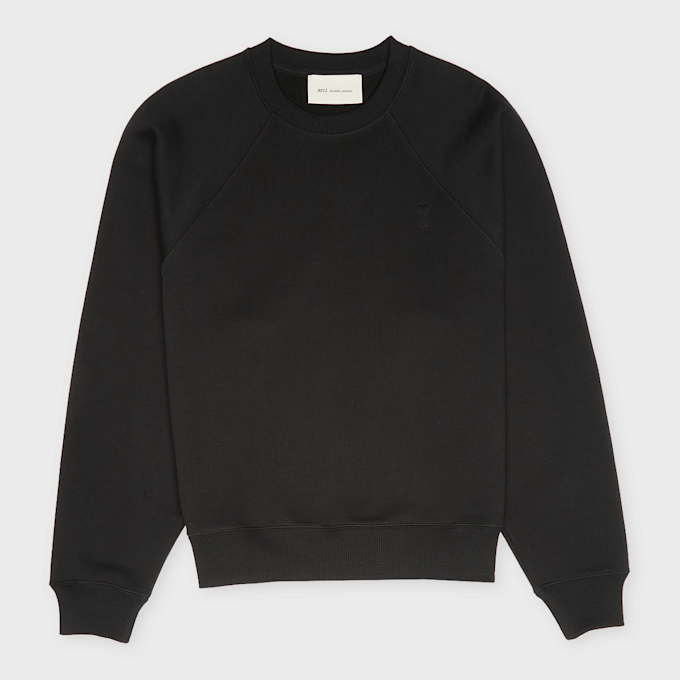 AMI PARIS Small Embossed ADC Sweatshirt schwarz 95943 1