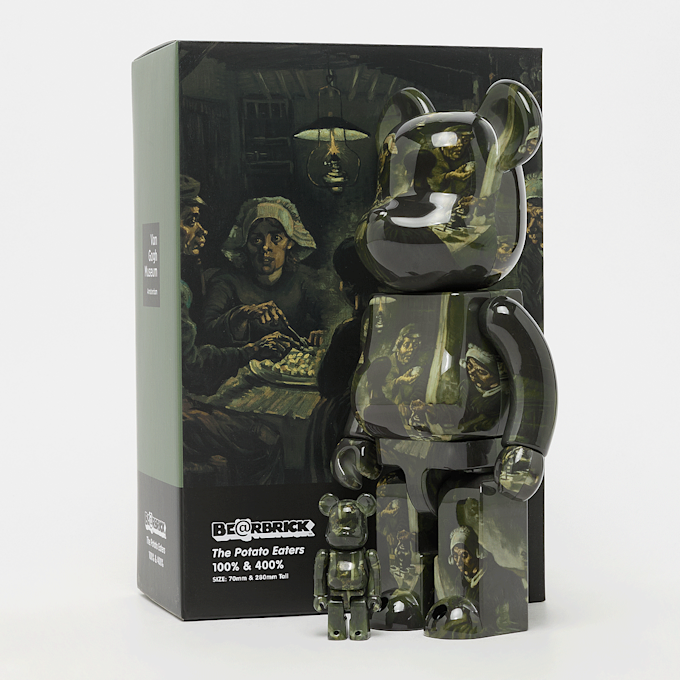 Medicom Bearbrick Van Gogh The Potato Eaters 400% & 100% multicolor 96170 4