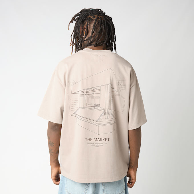 solebox Store Tee Barcelona beige 96669 3
