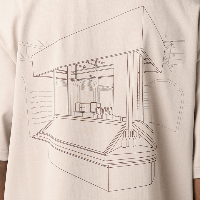 solebox Store Tee Barcelona beige 96669 5