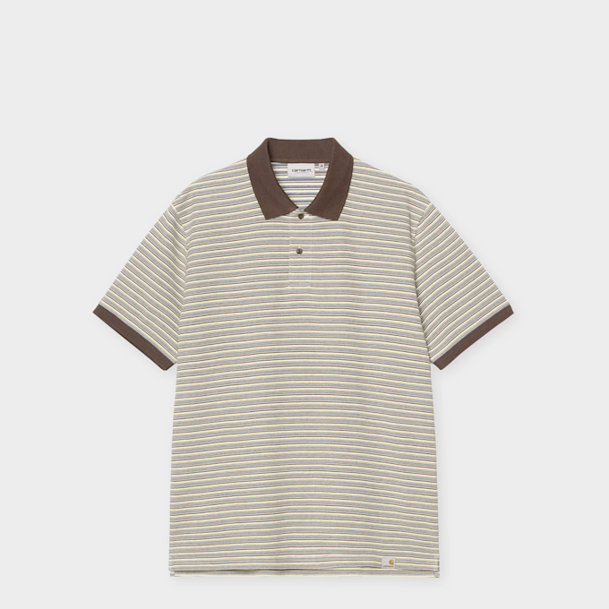 Carhartt WIP S/S Dion Polo Waffle beige 96777 1