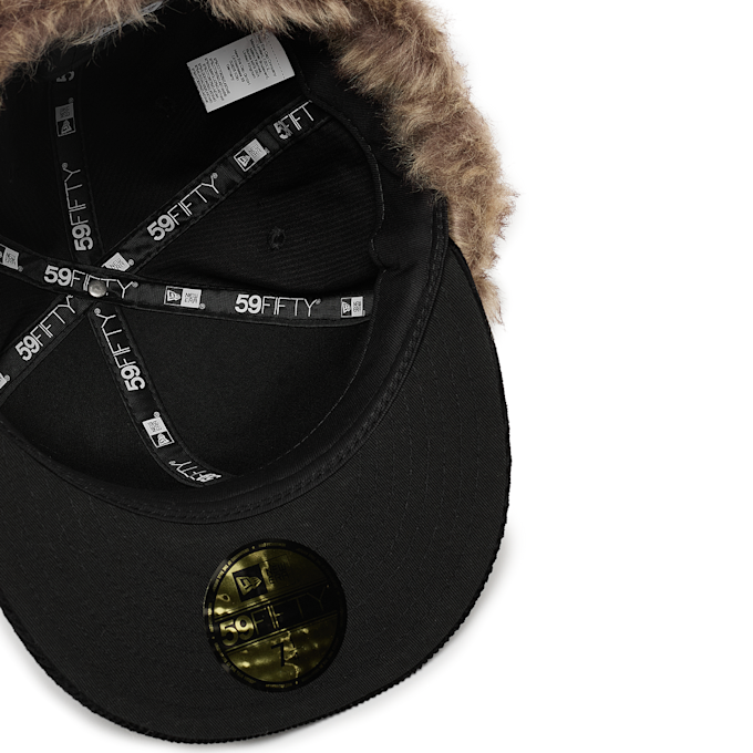 TwoJeys x New Era 59Fifty Downflap Corduroy "Black" zwart 96807 3