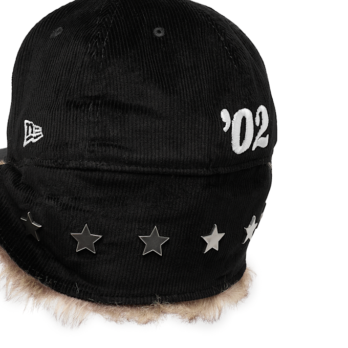 TwoJeys x New Era 59Fifty Downflap Corduroy "Black" zwart 96807 5