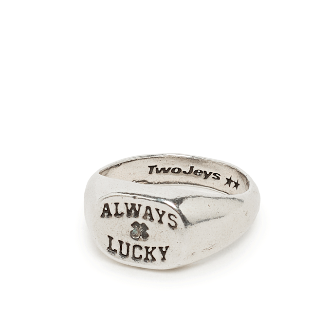 TwoJeys Always Lucky Signet Ring silber 96820 1