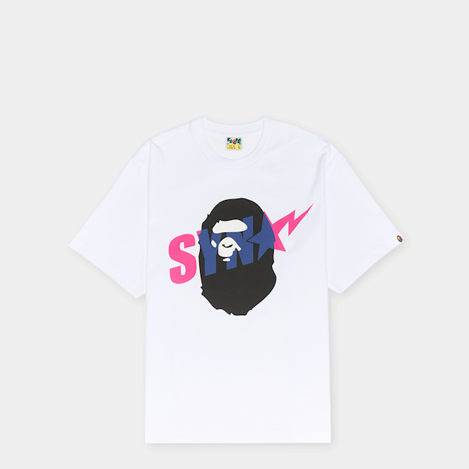 A Bathing Ape x Spotify x Central Cee Ape Head Tee weiß 97602 1