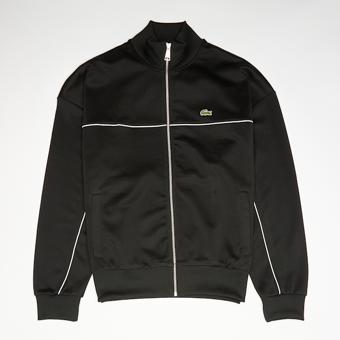 Lacoste Track-Jacke Paris aus Jacquard mit Reißverschluss schwarz 97653 1