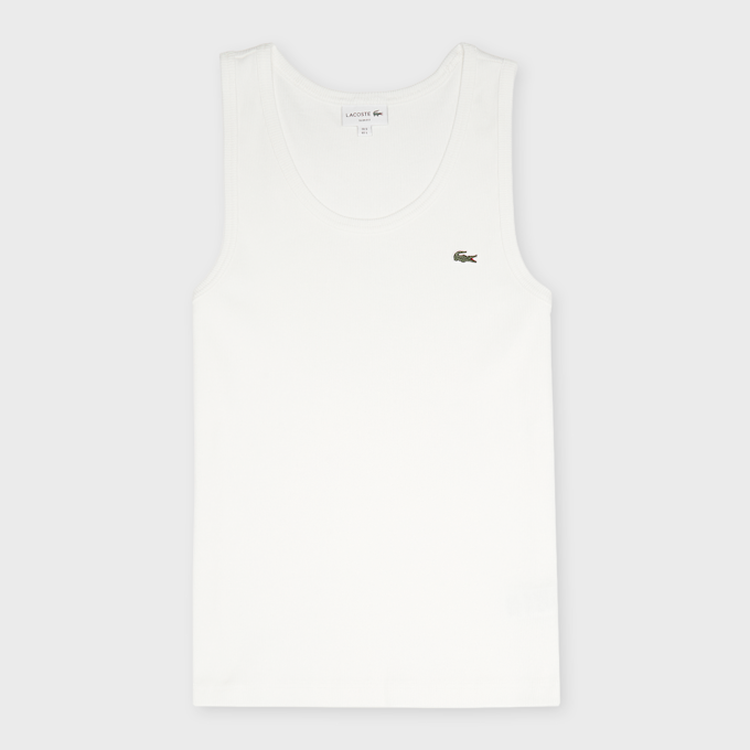 Lacoste Logo Tanktop blanc 97658 1