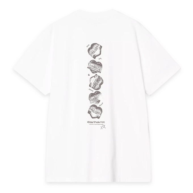 Carhartt WIP S/S Garble T-Shirt blanc 98940 1