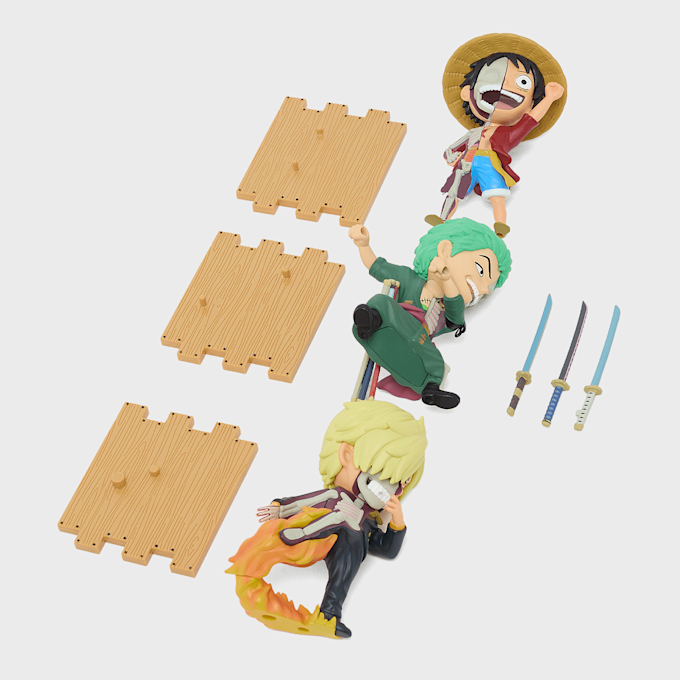 MightyJaxx Freenys Hidden Dissectibles One Piece Series 1 Trios - Luffy, Zoro, Sanji multicolor 99047 3