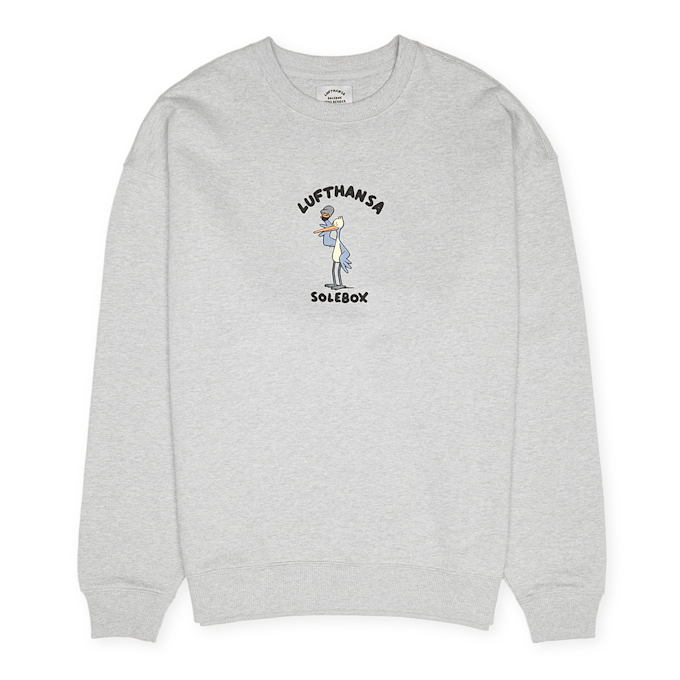 solebox x Lufthansa Standing Salute Sweater grau 99195 1