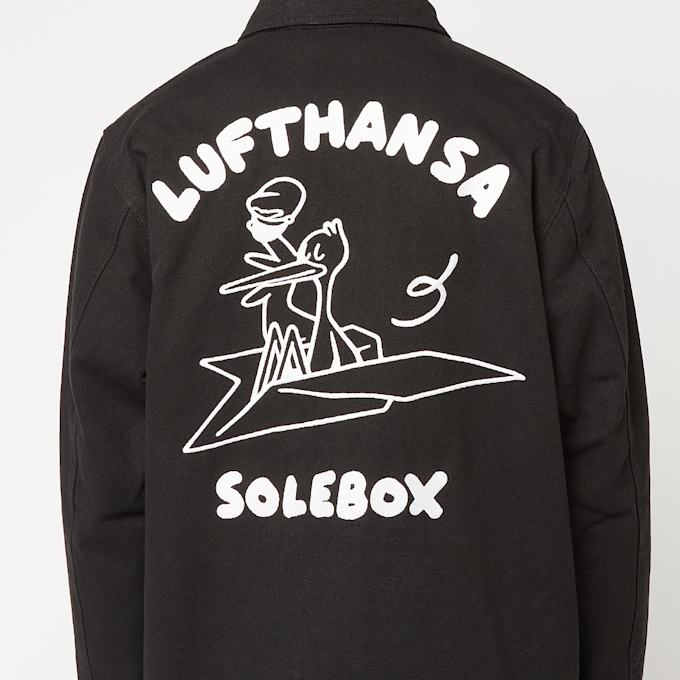 solebox x Lufthansa Jacket Paperplane zwart 99201 5