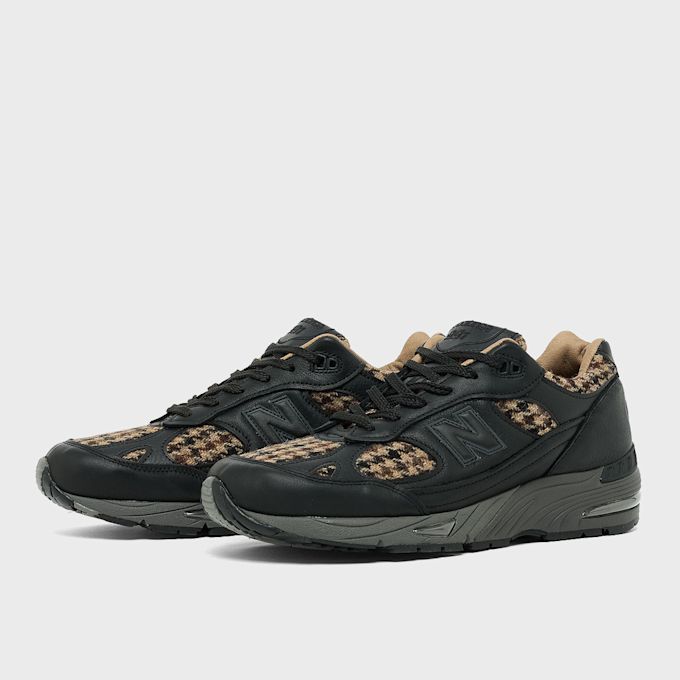 New Balance 991 V1 Made in UK Tweed Luxe Leather (M991HT1) Schwarz 99225 1