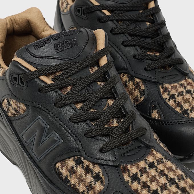 New Balance 991 V1 Made in UK Tweed Luxe Leather (M991HT1) Schwarz 99225 7