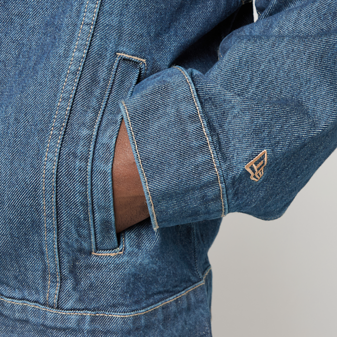 New Era Script Denim Jacket blauw 99241 4