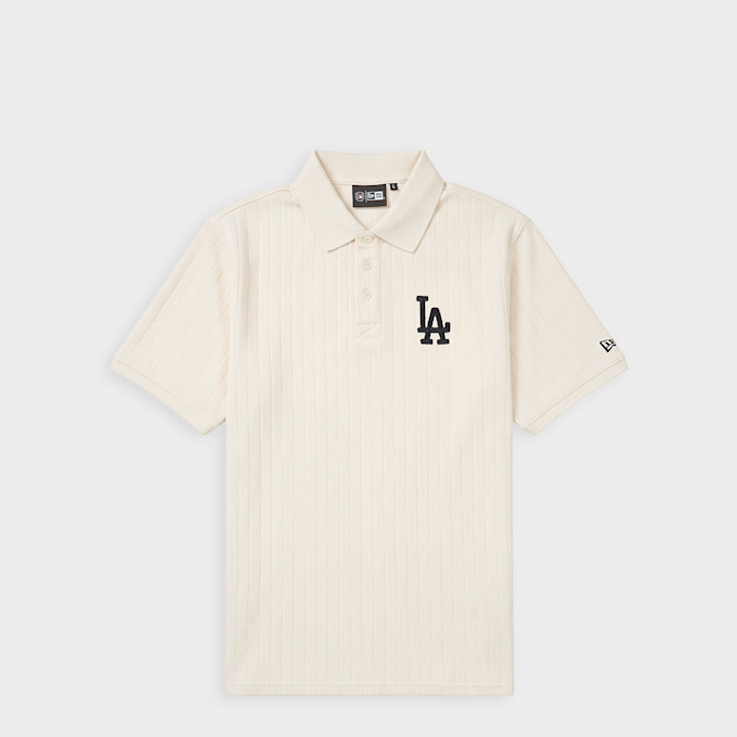 New Era Mlb Rib Reg Polo beige 99237 1
