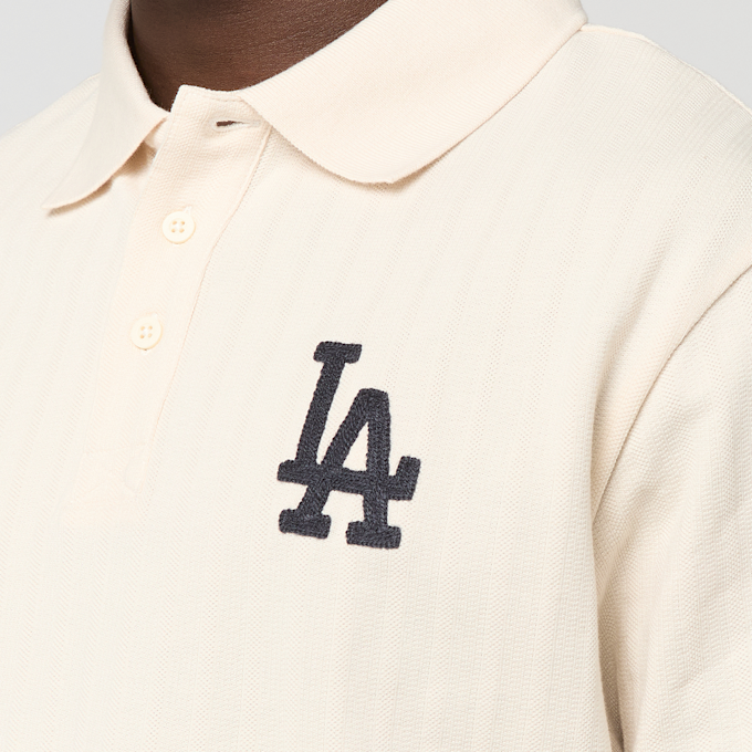 New Era MLB Rib Polo Shirt LA Dodgers beige 99237 3