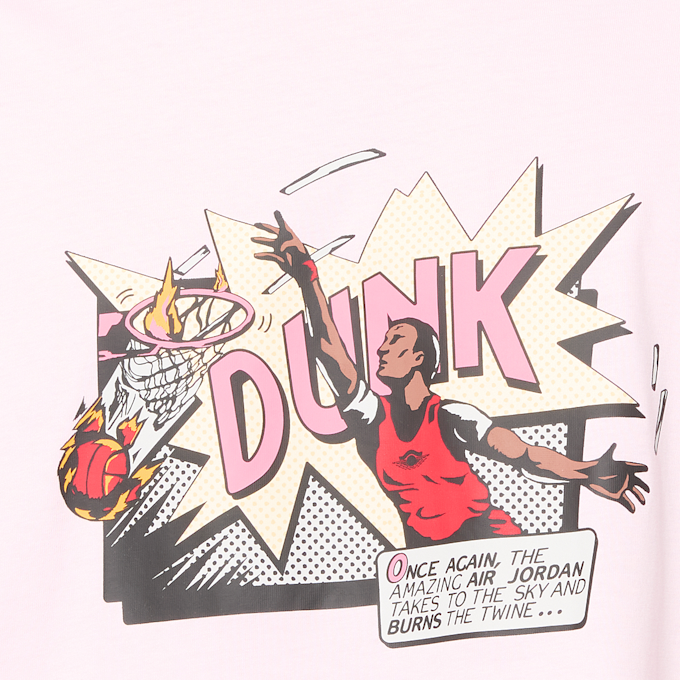 Jordan Brooklyn Comic 96 Short Sleeve Crew Pink 101206 3
