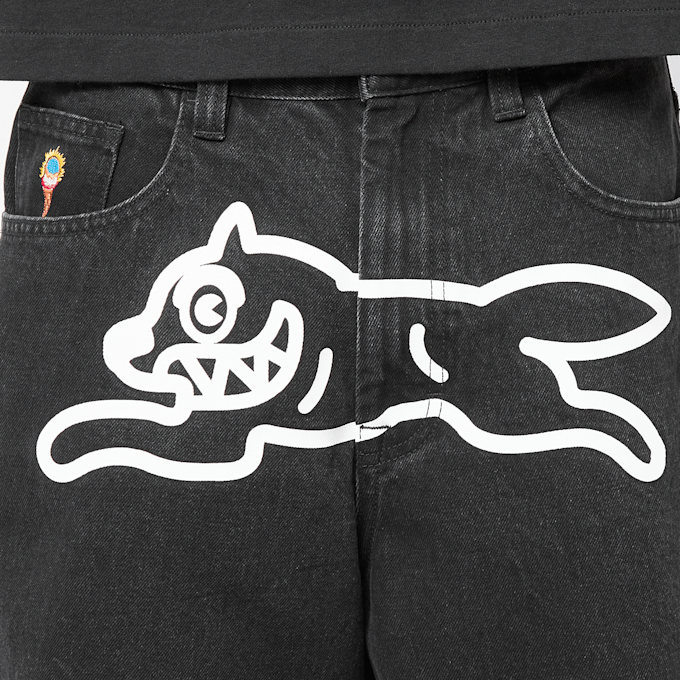 ICECREAM Running Dog Triple Scoop Denim Pant black 101643 4