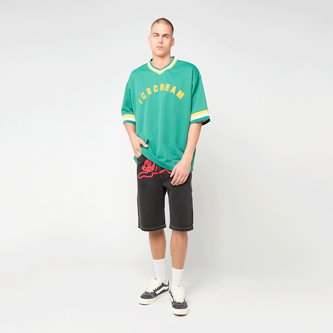 ICECREAM Running Dog Denim Shorts zwart 101644 2