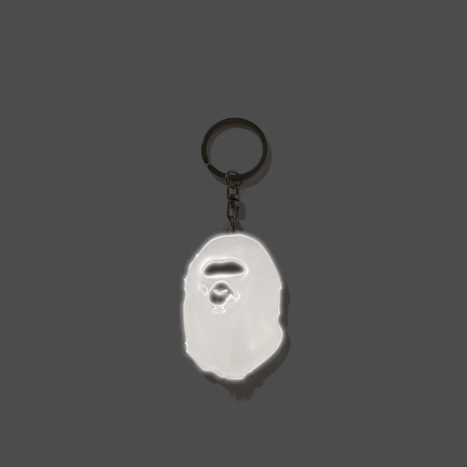 A Bathing Ape Ape Head Reflective Keychain wit 102810 2