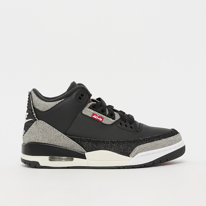 Jordan x Levis Wmns Air Jordan 3 "Black Denim" zwart 103072 2