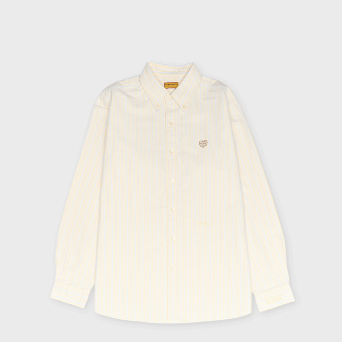 HUMAN MADE Stripe OX B.D Shirt yellow 103141 1