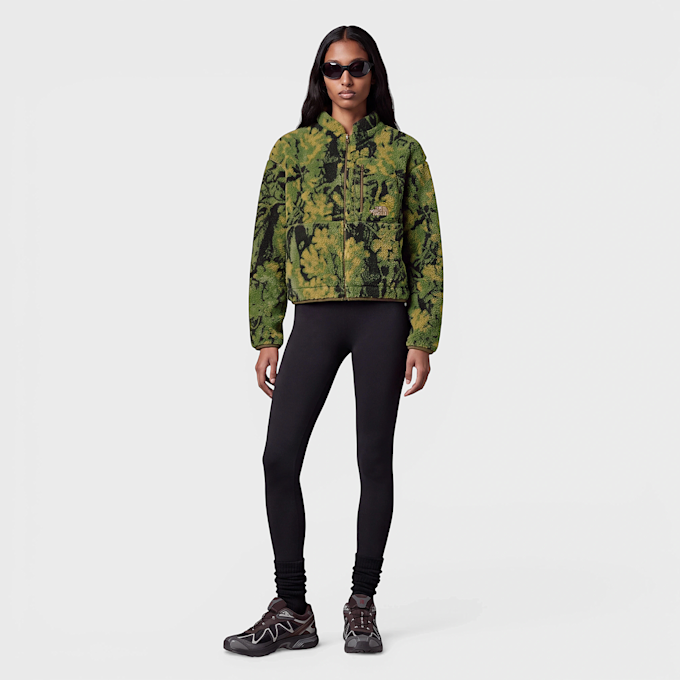 The North Face Wmns Extreme Pile 2 FZ Jacket Print green 103247 2