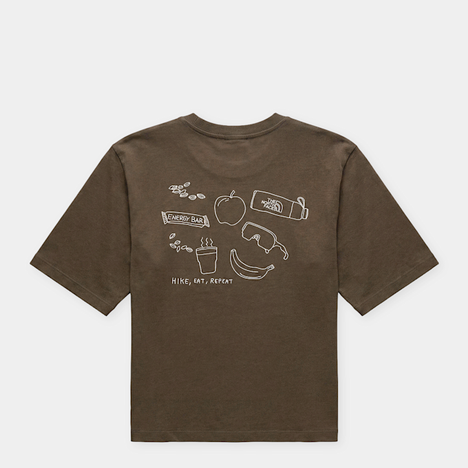 The North Face Wmns Hike Picnic Boxy Short-Sleeve Graphic T-Shirt braun 103260 1
