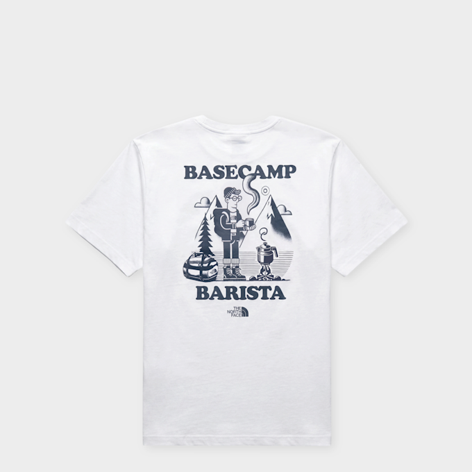 The North Face Basecamp Barista Relaxed Short-Sleeve Graphic T-Shirt Weiss 103266 1