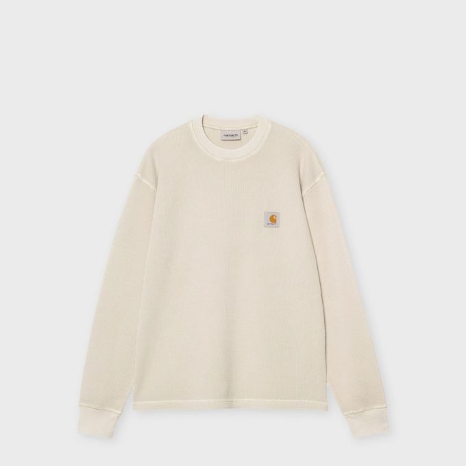 Carhartt WIP L/S Vista Waffle T-Shirt beige 104078 1