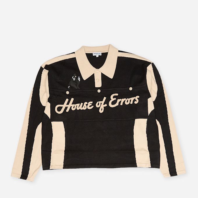House of Errors Knitted Cat Burglar Rugby black 104106 1
