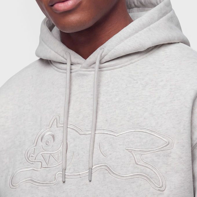 ICECREAM Applique Running Dog Popover Hood Grau 104138 4