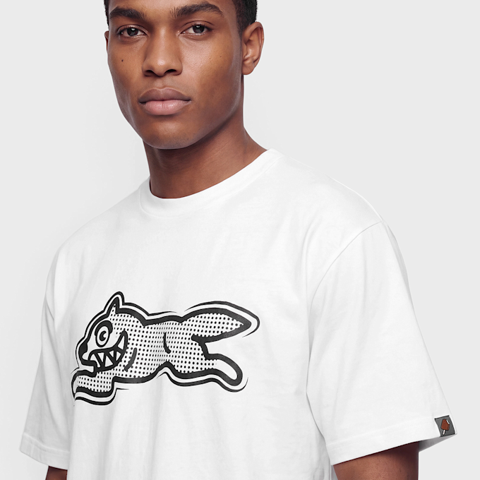 ICECREAM Half Tone Running Dog T-Shirt Weiss 104144 4
