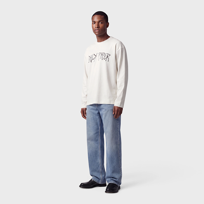 Daily Paper Scribble LS T-Shirt white 104451 2