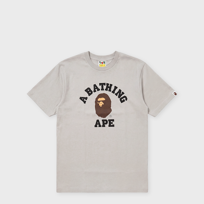 A Bathing Ape College Tee white grey 104937 1