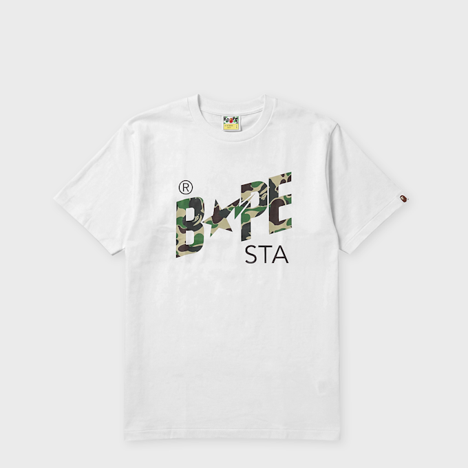 A Bathing Ape ABC Camo Bape Sta Tee weiß 104945 1
